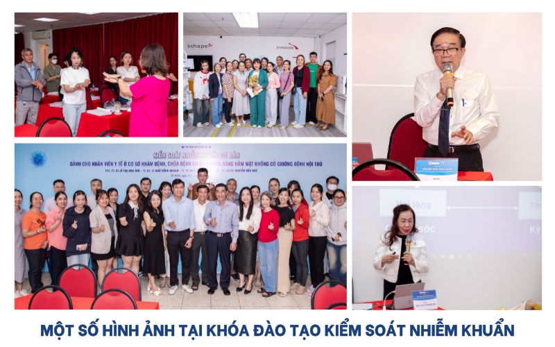 Hình ảnh các Giảng viên giảng dạy tại khóa học Kiểm soát nhiễm khuẩn tháng 1.2026