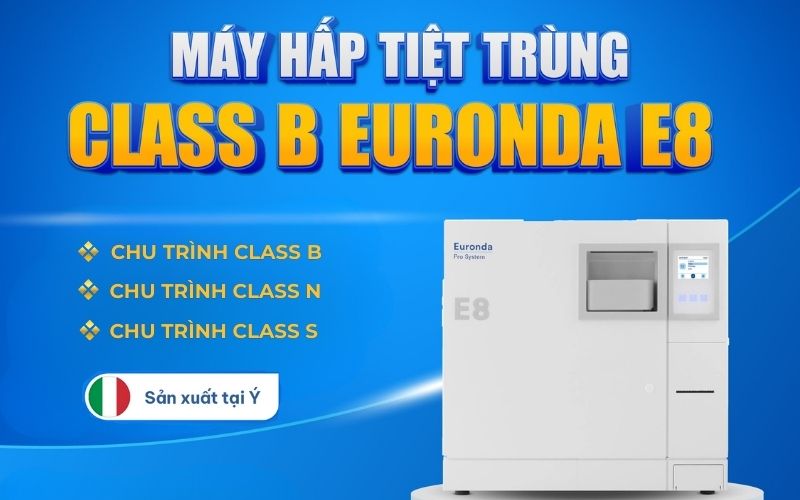 Máy hấp tiệt trùng E8 thuộc thương hiệu Euronda