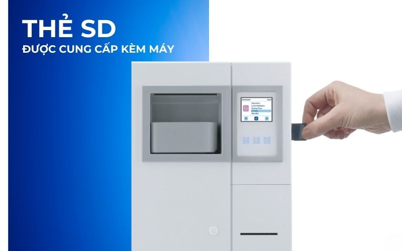 Thẻ SD được cung cấp cùng máy hấp tiệt trùng E8