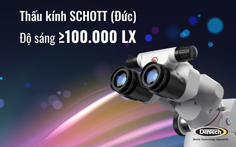 Thấu kính SCHOTT (Đức), cho hình ảnh trong suốt, sắc nét, màu sắc trung thực hơn