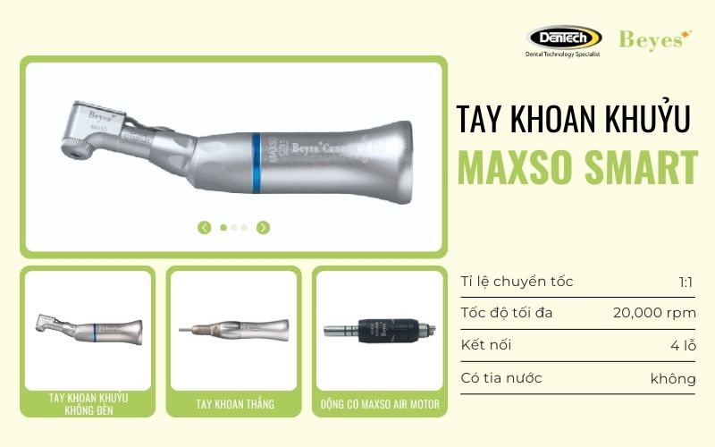 Tay khoan khuỷu Maxso Smart là giải pháp kinh tế phù hợp cho phòng khám ưu tiên tính hiệu quả và độ bền lâu dài