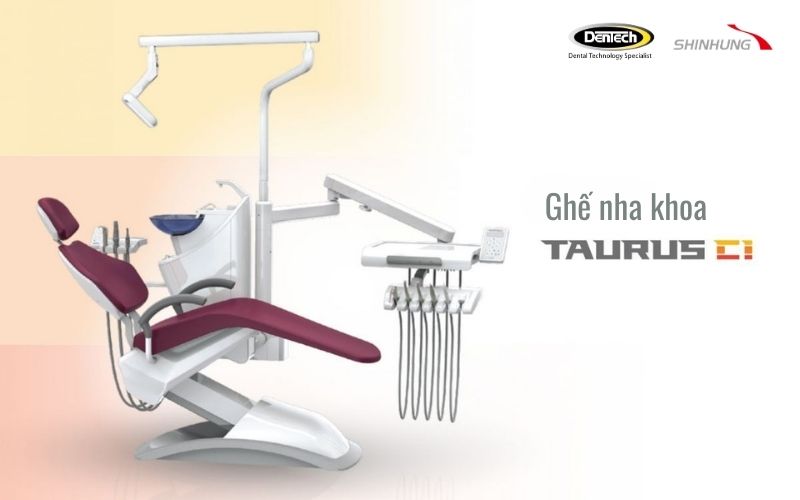 Ghế nha khoa Taurus C1 phù hợp với các phòng khám cần tối ưu không gian và diện tích 