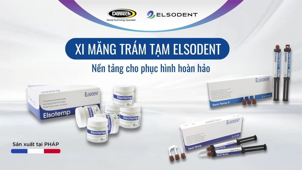 Xi măng trám tạm Elsodent: nền tảng cho phục hình hoàn hảo