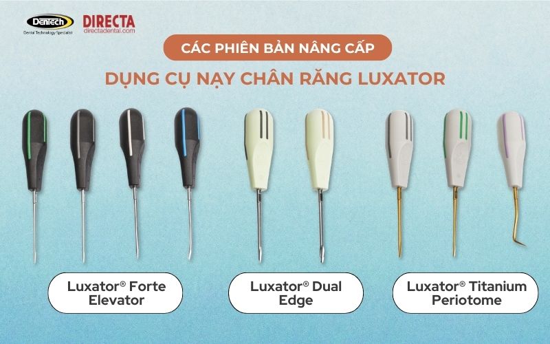 Các phiên bản nâng cao của dụng cụ nạy chân răng Luxator
